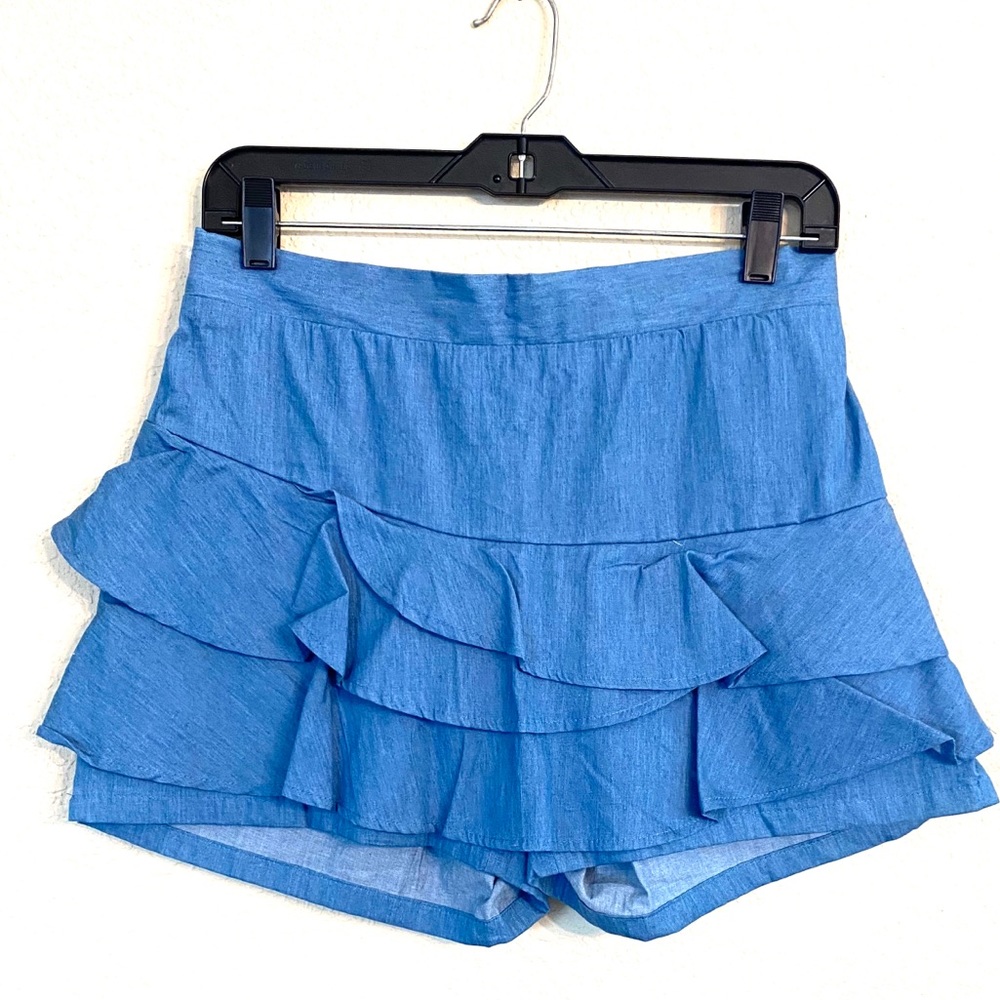 Denim look Ruffle Skort
